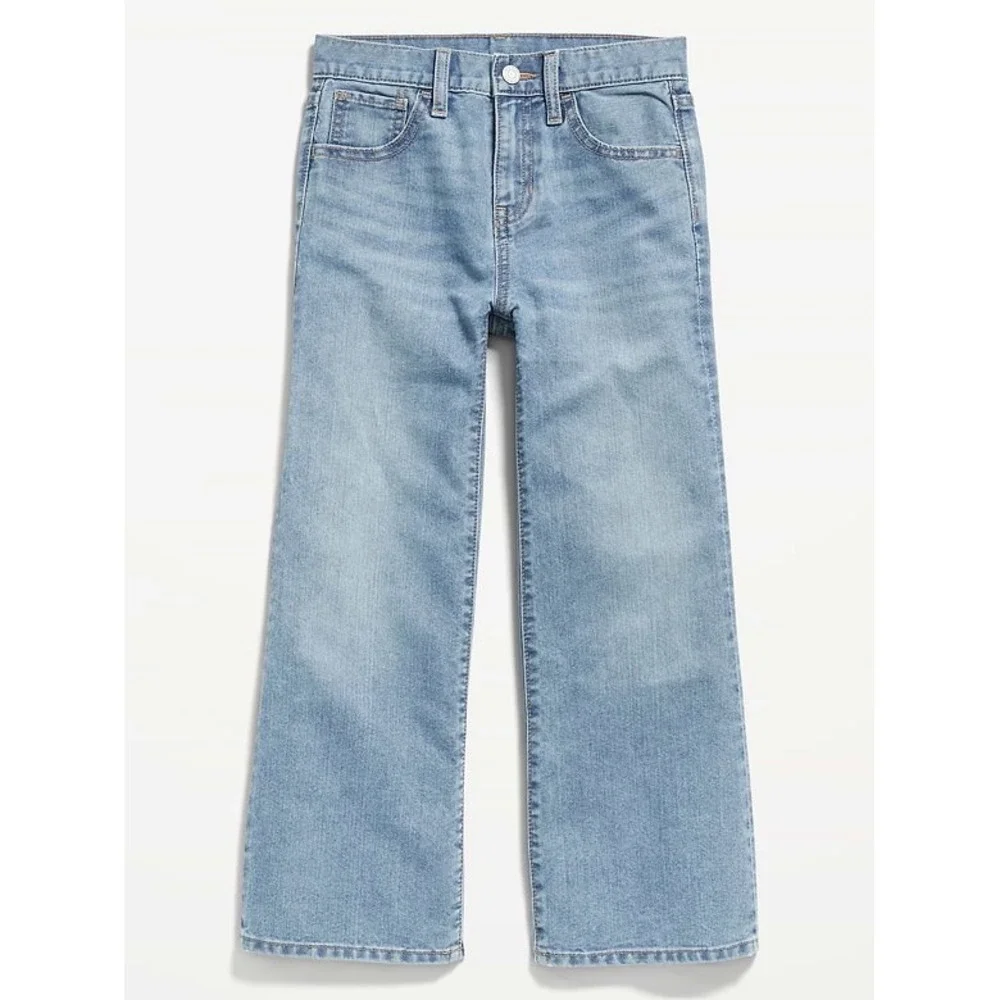 Old Navy High-Waisted Baggy Wide-Leg Jeans for Girls size 8